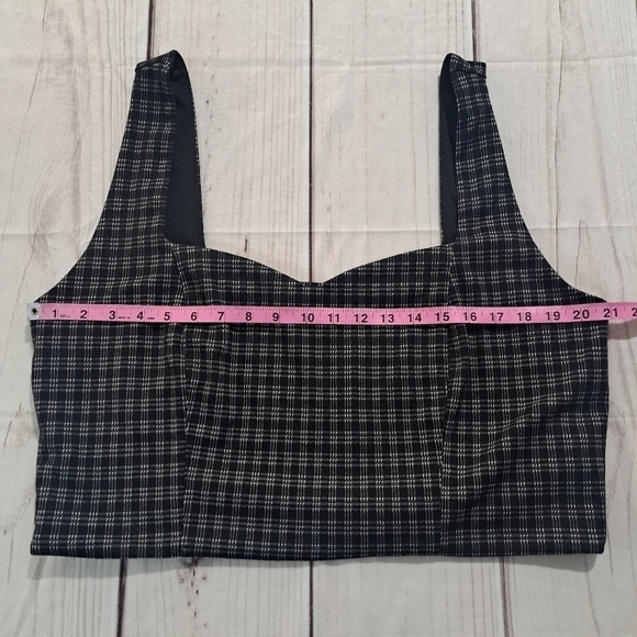 3 FOR 12 SALE Forever 21 2X Plaid Bra Crop Top Tank - Picture 7 of 12